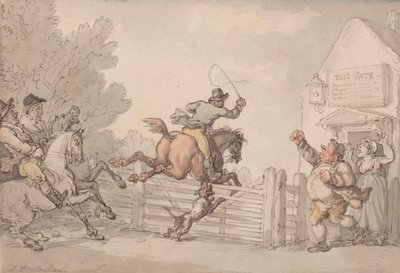 Vyhýbání se placení mýtného od Thomas Rowlandson