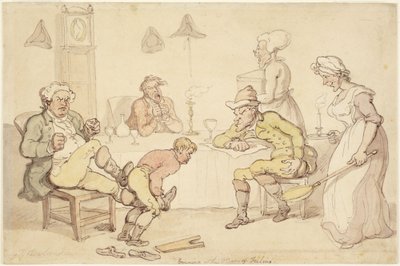 Večer aneb Citlivý muž od Thomas Rowlandson