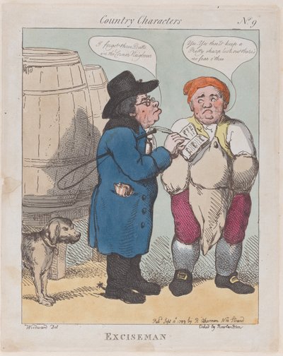 Exciseman, 10. září 1799, 10. září 1799. od Thomas Rowlandson