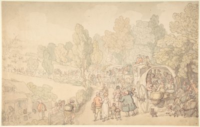 Veletrh Fairlop, Essex od Thomas Rowlandson