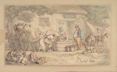 Zemědělská scéna, 1780-1827. od Thomas Rowlandson