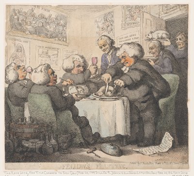 Hostina členů od Thomas Rowlandson