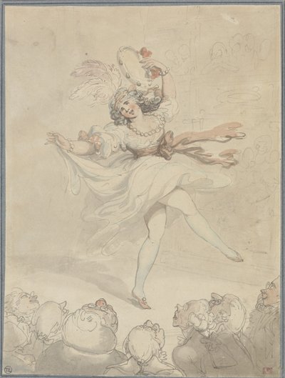 Tanečnice s tamburínou od Thomas Rowlandson