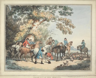 Lov na lišku [sada šesti]: 1. Ranní výprava od Thomas Rowlandson