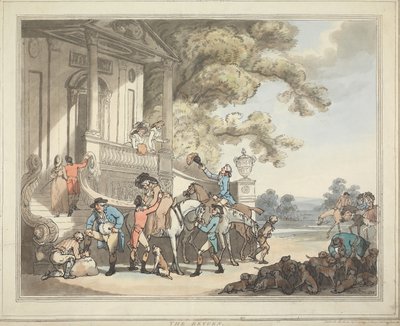Lov na lišku [sada šesti]:   5. Návrat od Thomas Rowlandson