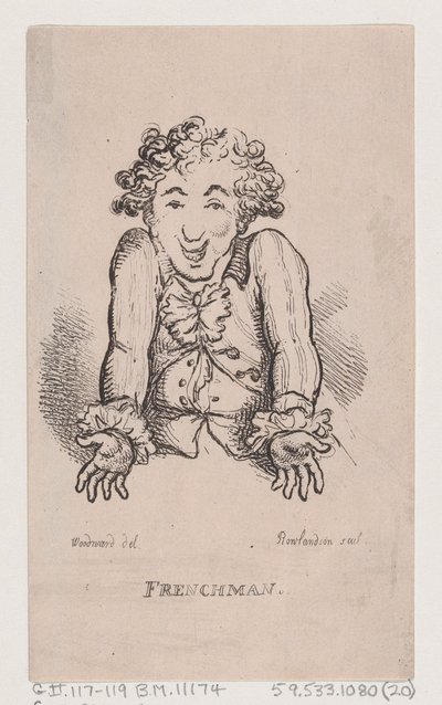 Francouz, duben 1808, duben 1808. od Thomas Rowlandson