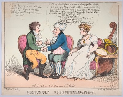 Přátelské ubytování, 25. února 1802., 25. února 1802. od Thomas Rowlandson