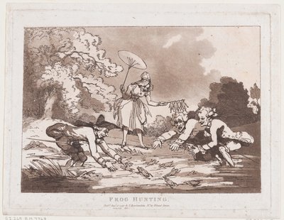 Lov žab od Thomas Rowlandson