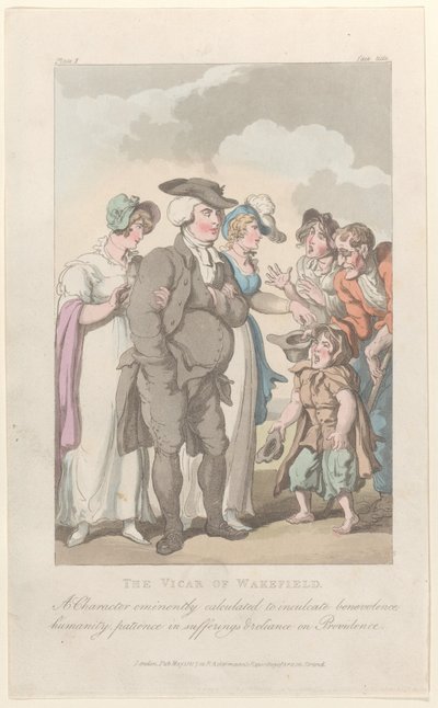 Frontispis: The Vicar of Wakefield, z The Vicar of Wakefield, 1. května 1817., 1. května 1817. od Thomas Rowlandson