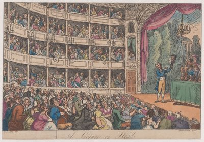 Frontispis, z Přednášky o hlavách od George Alexandera Stevense, duben 1808, duben 1808. od Thomas Rowlandson