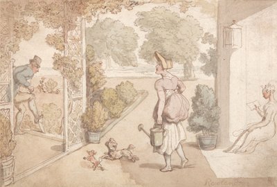 Zahradničení od Thomas Rowlandson