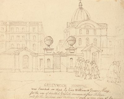 Nemocnice v Greenwichi od Thomas Rowlandson