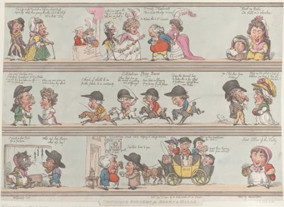 Groteskní hranice místností a sálů, 1. prosince 1800, 1. prosince 1800. od Thomas Rowlandson