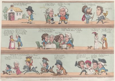 Groteskní hranice pro pokoje a sály, [20. listopadu 1800], dotisk., [20. listopadu 1800], dotisk. od Thomas Rowlandson