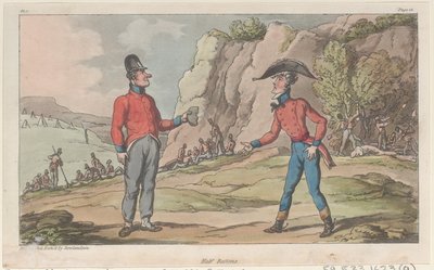 Poloviční dávky, z Vojenských dobrodružství Johnnyho Newcome, 1815., 1815. od Thomas Rowlandson