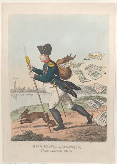 Head Runner aneb Runaways from Lipzic Fair, 2. března 1814, 2. března 1814. od Thomas Rowlandson