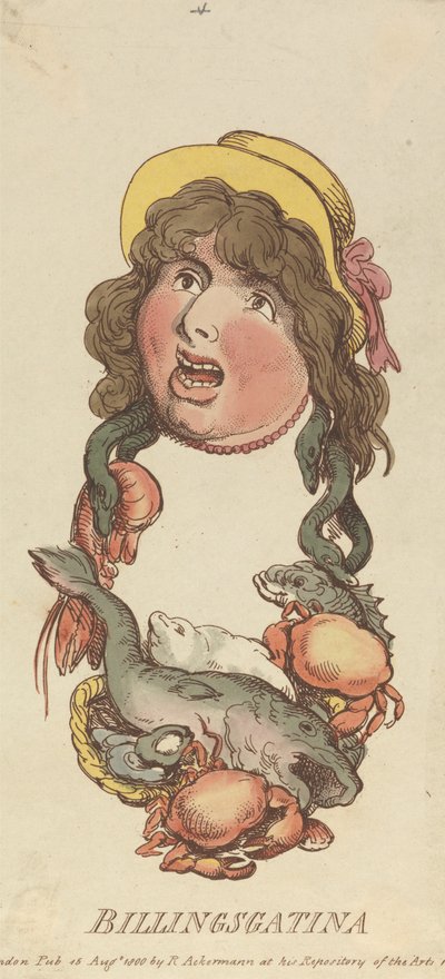 Názvy: Billingsgatina od Thomas Rowlandson