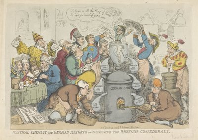 Zrušení Rýnského svazu, 1813 od Thomas Rowlandson
