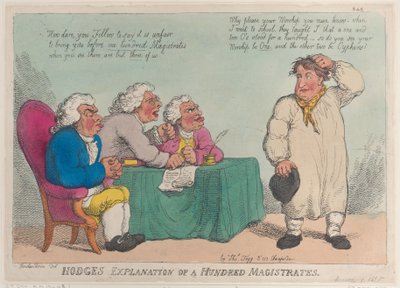 Hodžovo vysvětlení sta magistrátů, 1. března 1815, 1. března 1815. od Thomas Rowlandson