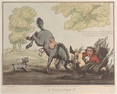Horse Accomplishments, Skica 12: A Vaulter !!, 1. srpna 1799., 1. srpna 1799. od Thomas Rowlandson