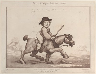 Horse Accomplishments, Skica 2: A Paviour !!, 1. srpna 1799., 1. srpna 1799. od Thomas Rowlandson
