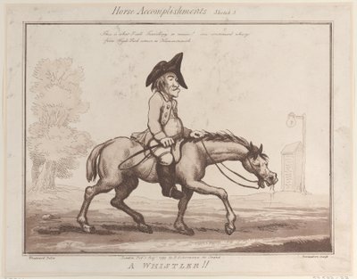 Horse Accomplishments, Sketch 3: A Whistler !!, 1. srpna 1799., 1. srpna 1799. od Thomas Rowlandson