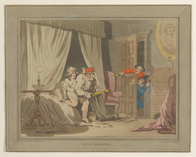 Vloupání do domů od Thomas Rowlandson