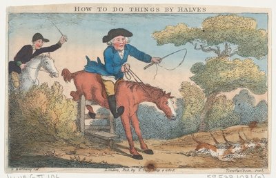 How to Do Things by Halfes, 4. května 1808, 4. května 1808. od Thomas Rowlandson