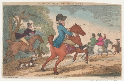 How to Ride Up Hyde Park, 11. června 1808., 11. června 1808. od Thomas Rowlandson