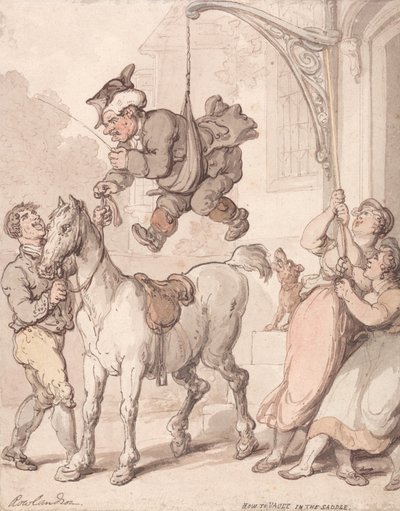 Jak provést skok v sedle od Thomas Rowlandson