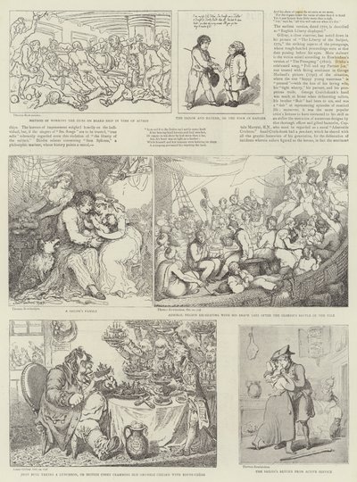 Humorné umění na královské námořní výstavě od Thomas Rowlandson