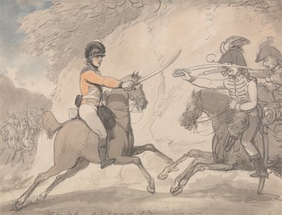Cvičení maďarského a vysočinského meče od Thomas Rowlandson