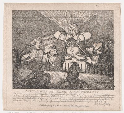 Imitations at Drury-Lane Theater Malebné krásy Boswell, Part the Secon..., 20. června 1786. od Thomas Rowlandson