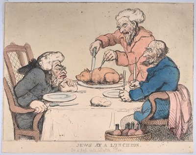 Židé na obědě, 1794., 1794. od Thomas Rowlandson
