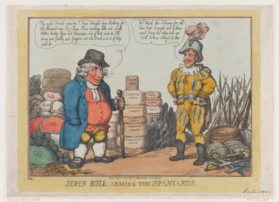 John Bull Arming The Spaniards, 3. října 1808, 3. října 1808. od Thomas Rowlandson