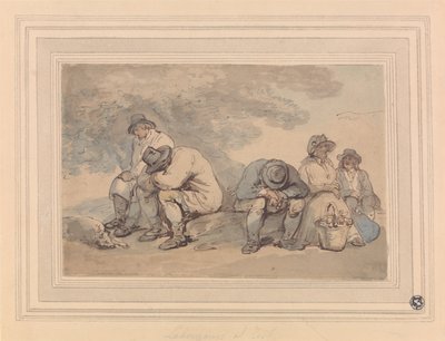 Odpočívající dělníci od Thomas Rowlandson