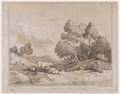 Krajina s postavami svazujícími balík dřeva, 21. května 1789., 21. května 1789. od Thomas Rowlandson
