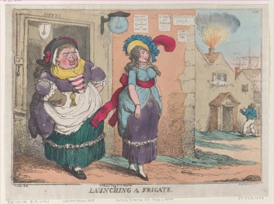Vypuštění fregaty, [1. února 1809], dotisk., [1. února 1809], dotisk. od Thomas Rowlandson
