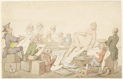 Postavte se v Somerset House od Thomas Rowlandson