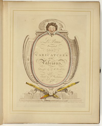 Le Brun Travested aneb Karikatury vášní od Thomas Rowlandson