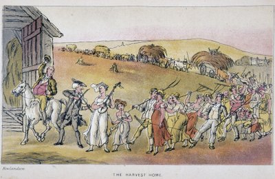 Doktor s rolníky na dožínkách - ve „Třech cestách doktora Syntaxe: při hledání malebné útěchy a manželky“ od Williama Combe, nemocného. Rowlandson od Thomas Rowlandson