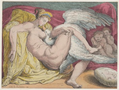 Leda a labuť, 1799., 1799. od Thomas Rowlandson