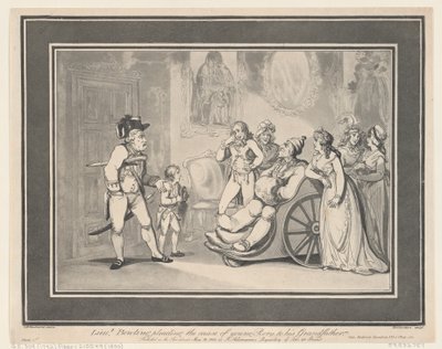 Poručík Bowling hájí věc mladého Roryho u svého dědečka, 12. května 1800, 12. května 1800. od Thomas Rowlandson