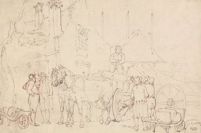 Nakládání vagónu od Thomas Rowlandson