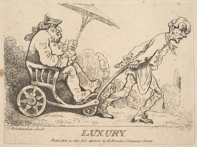 Luxus, [1781] znovu vydaný 1786-95. od Thomas Rowlandson