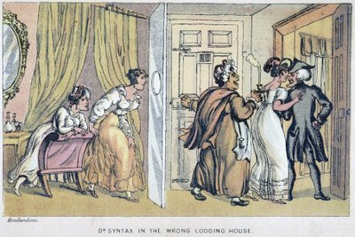 Maison close - in “” Tři cesty doktora Syntaxe při hledání malebné útěchy a manželky”” William Combe, nemocný. od Rowlandson, John Camden Hotten, Picadilly, Londýn od Thomas Rowlandson