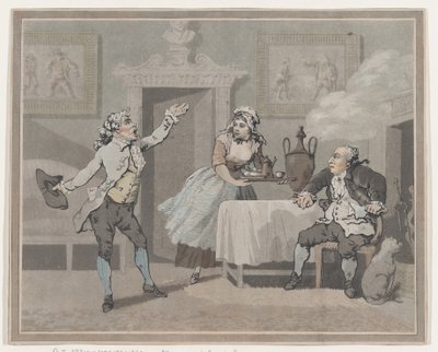 Manager & Spouter, 1. července 1802, 1. července 1802. od Thomas Rowlandson