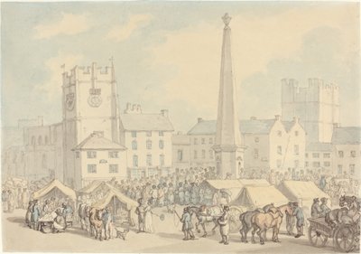 Market Day v Richmondu v Yorkshire od Thomas Rowlandson