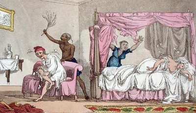 Misérie v Indii, z „Velmistr, nebo dobrodružství Qui Hi? v Hindostánu. A Hudibras Poem in Eight Cantos by Quiz