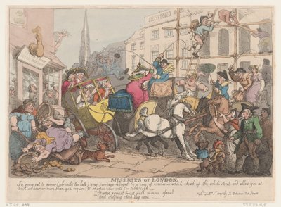 Miseries of London: Going out to Dinner, 1. února 1807, 1. února 1807. od Thomas Rowlandson